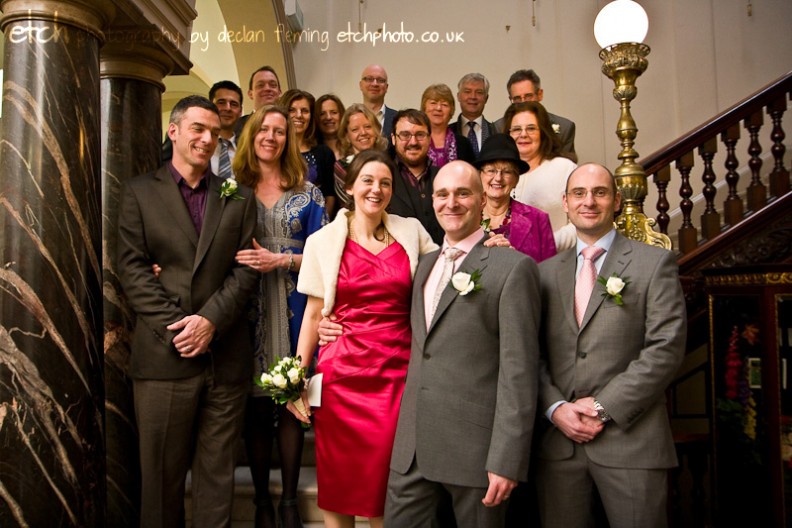 Bath Registry Office Wedding photography - Group shot