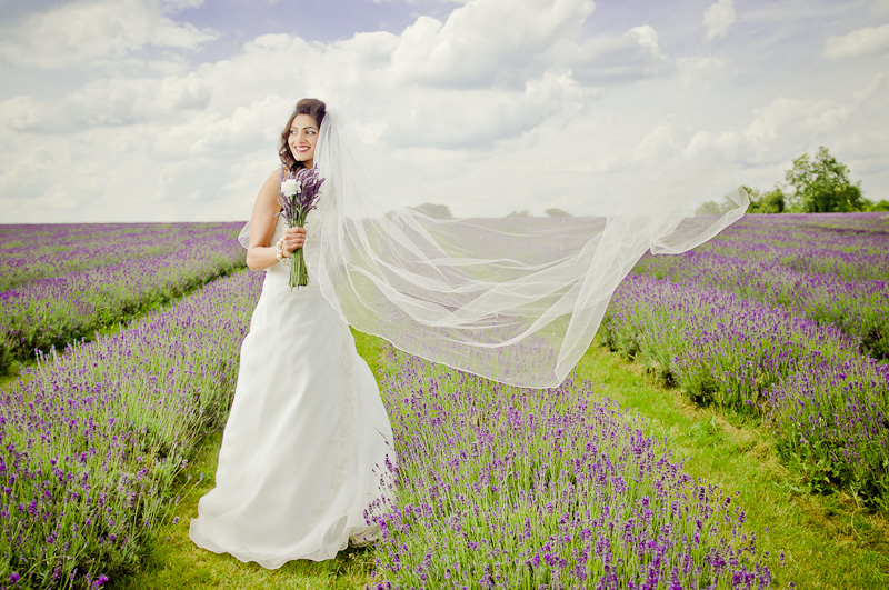 Bride in the Lavender - Bristol Wedding Photographer